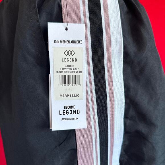 Womens Shorts Large Black NWT Sports Running Workout Beachy Vacation - Picture 6 of 8